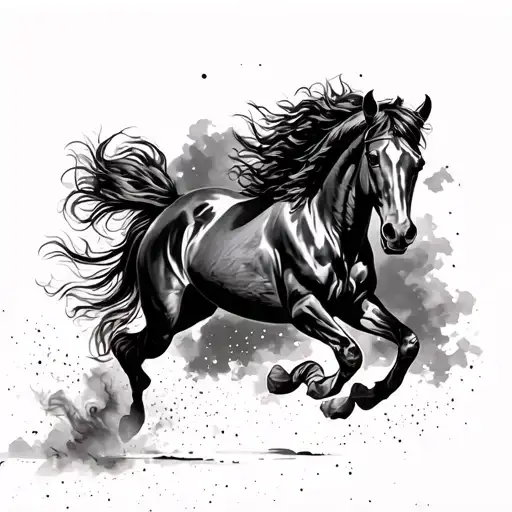 Mustang Horse Running