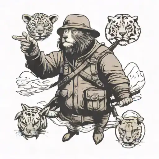 Adventurer Animals Illustration