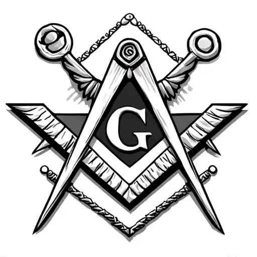 Masonic Square And Compass