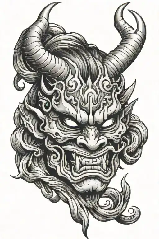 Oni Mask Surrounded
