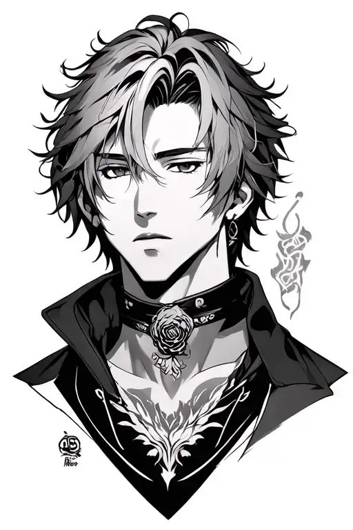 Anime Inspired Tattoo Male