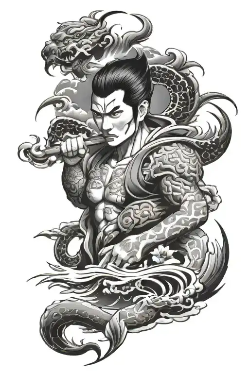 Japanese Yakuza Sleeve