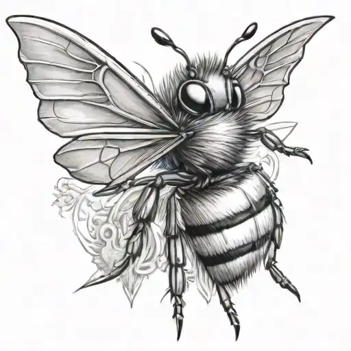 A Bumblebee Holding A Trident