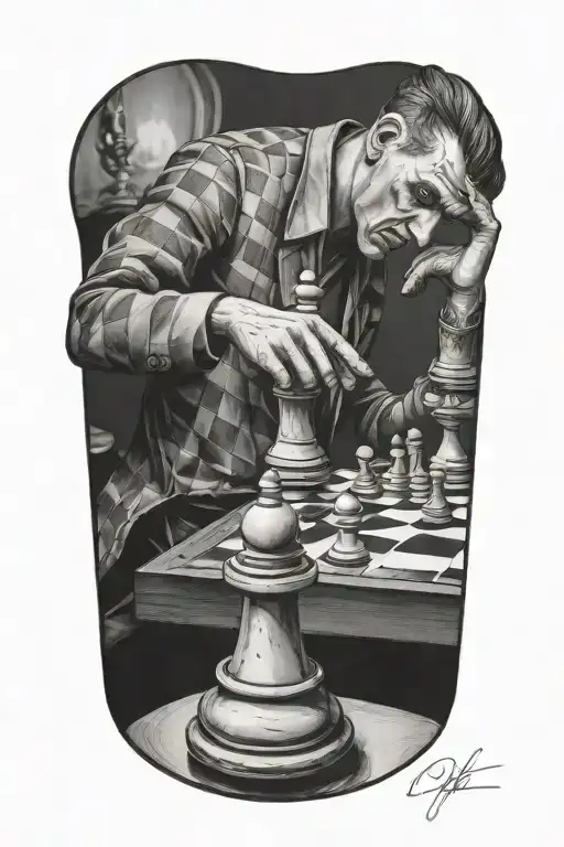 Someone Playing On A Chess Board Getting Controlled