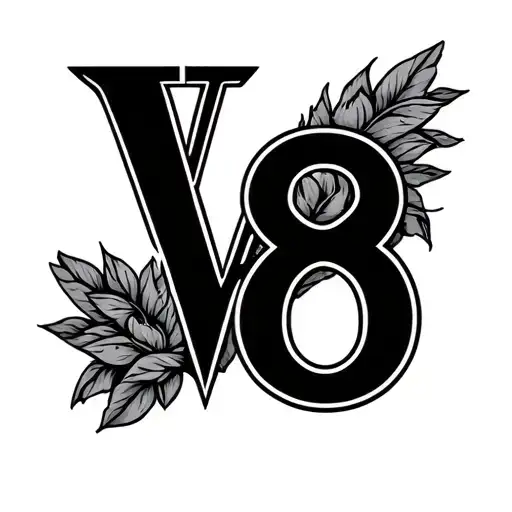 V 8 Logo With Landon Ryan Case