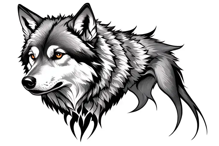 Bold Lining Wolf Chest