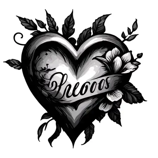 Name Inside A Heart