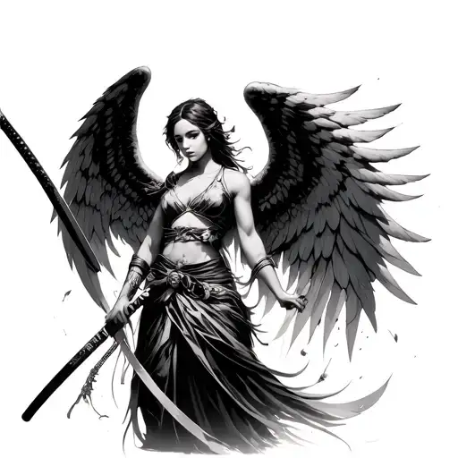 Angel Using Katana