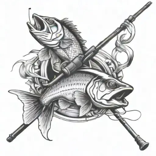 Golfing And Fishing Rod