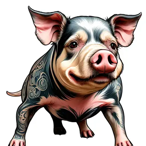 Pig Body With Dogs Head