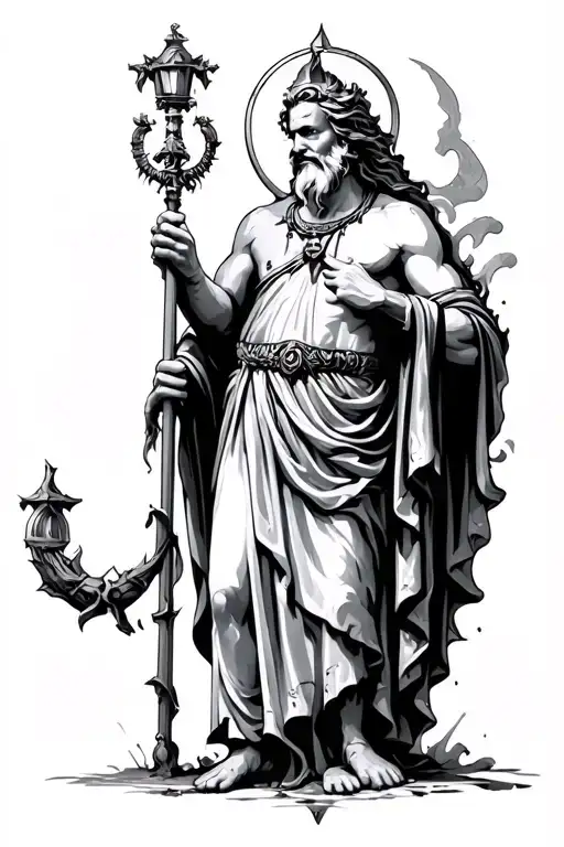 Greel God Figure Standing