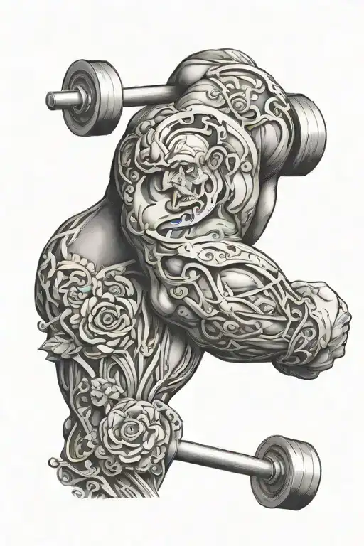 Forearm With Bodybuilding Accessories