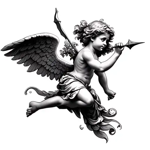 Cupid Shooting An Arrow