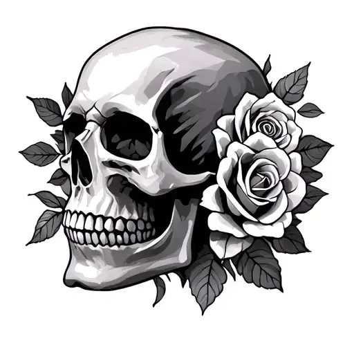 Skull And Roses