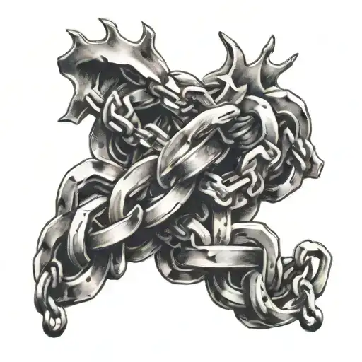 Chains Breaking And Bursting