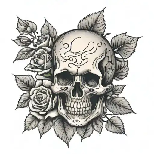 Skull And Roses