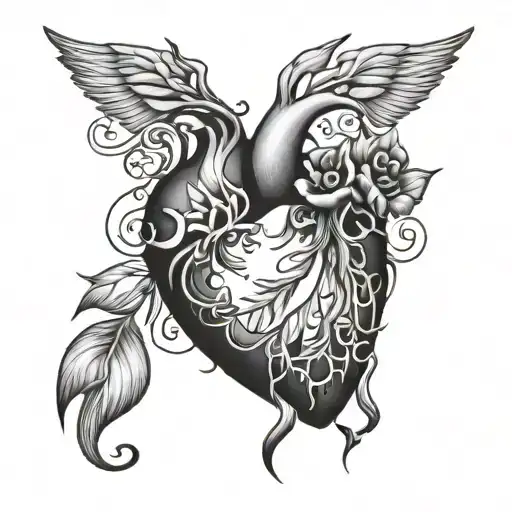 Love My Gf Heart Shape