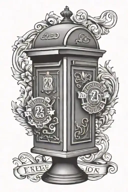 23 On Postbox And Everton Badge