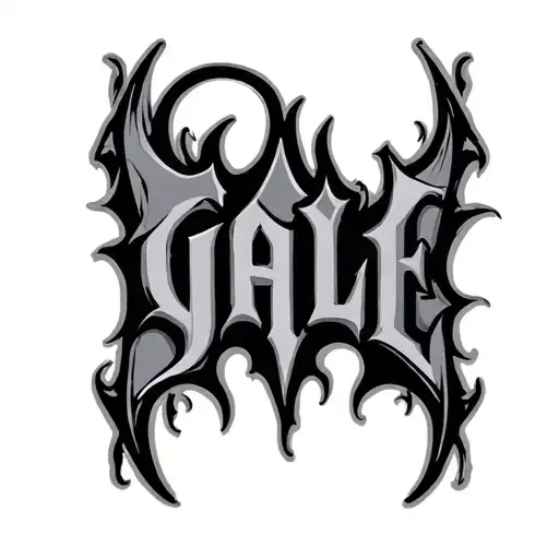 Gale In Gothic Font