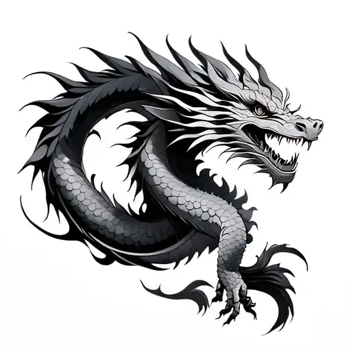 Asian Dragon Flying