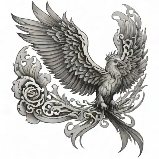 Phoenix Rising From The Ashes