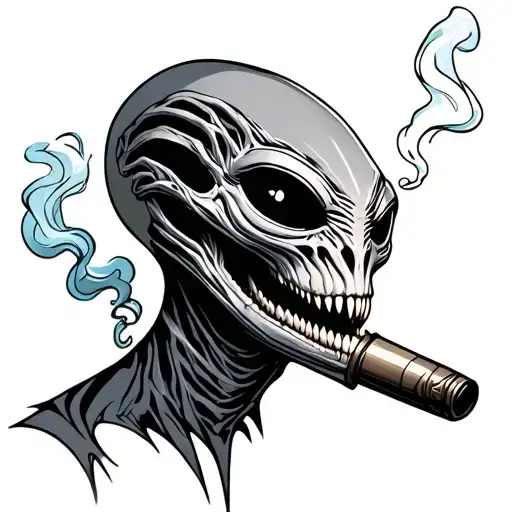 Guerrero Alien Smoking