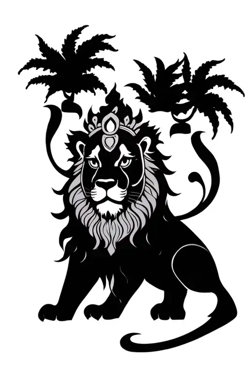 Hinduism Gods And Lion