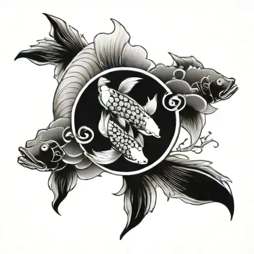 Koi Fish Yin Yang