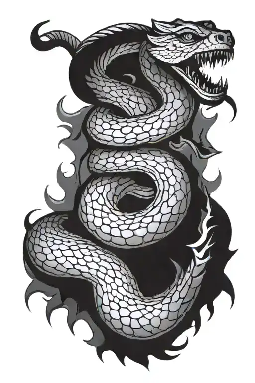 Serpent Showing Power