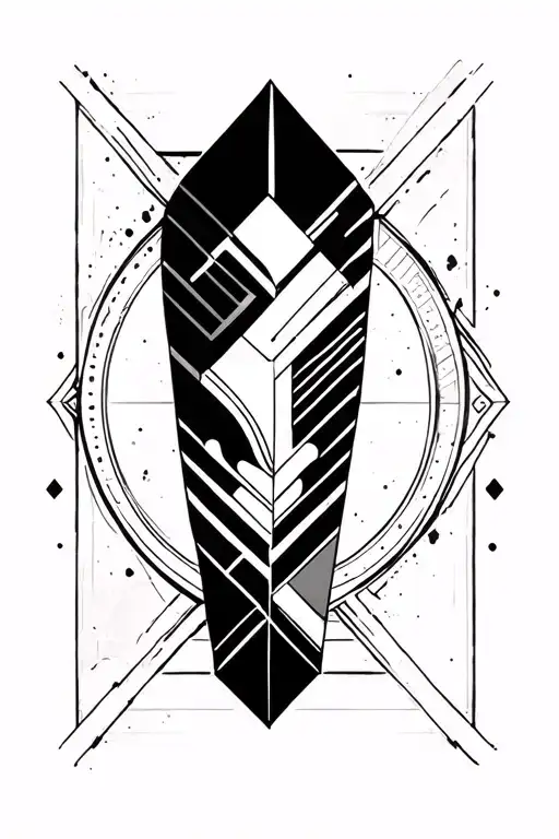 Geometric Forearm Half Sleeve