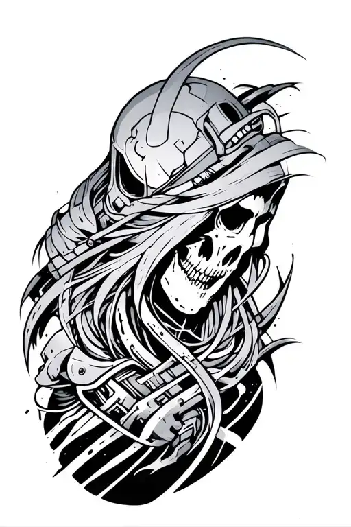 Cyber Sigilism On Bicep Sleeve