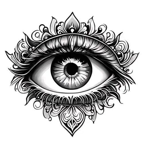Eye With Ornamentation