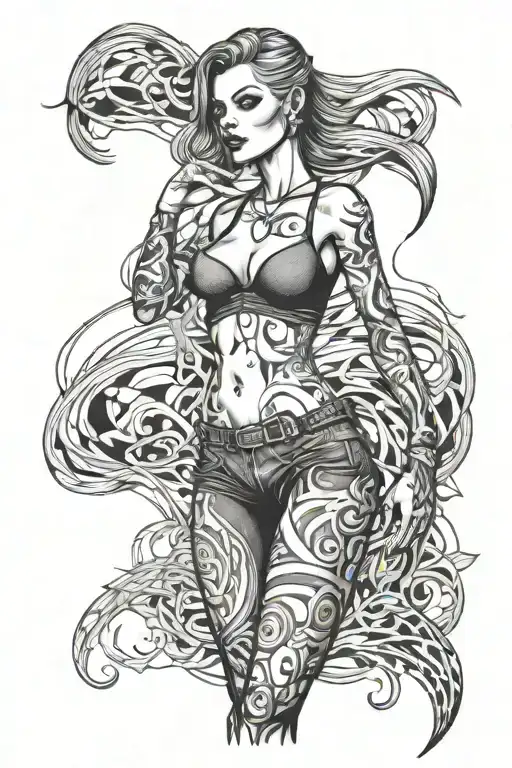 Y2k Girl Standing