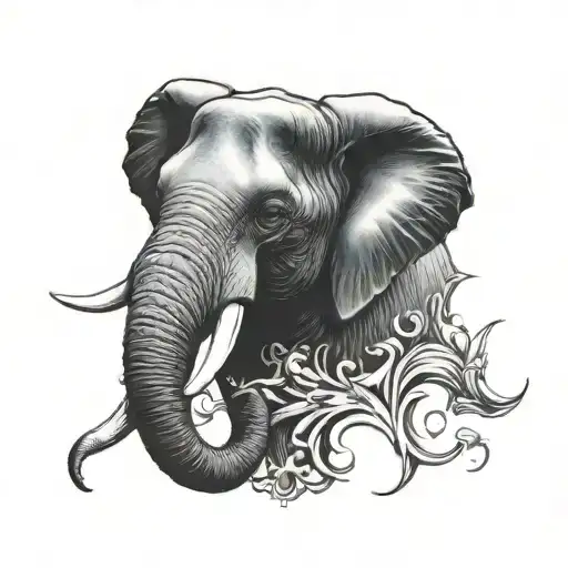 Masculine Looking Elephant Head