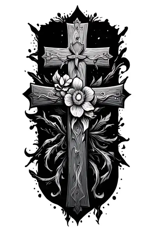 Quote With The Cross In The Middle