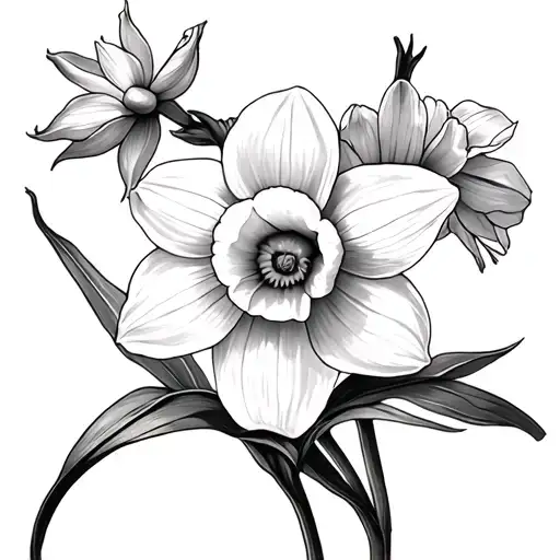 Daffodil And Marigold
