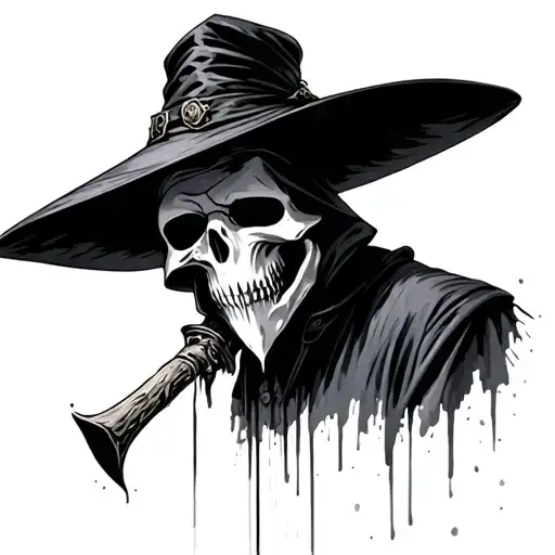 Plague Doctor Spray Painting