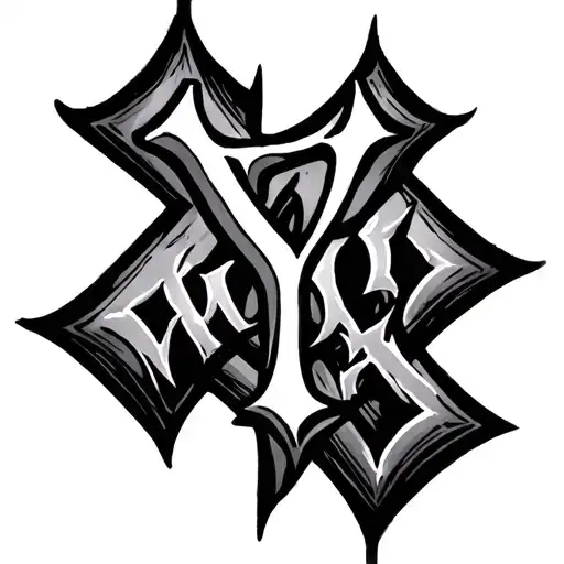 Yhwh Written And A Cross