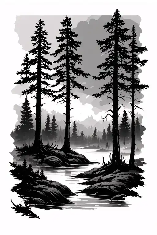 Simple Forest Scene