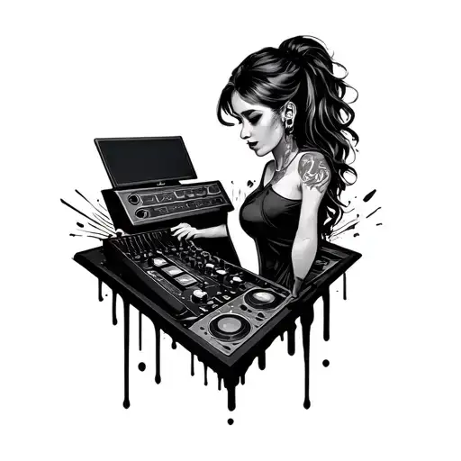 Dj Inspired Feminne Tatto Design