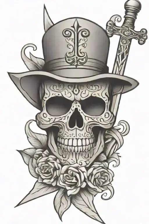 Sword And Sugar Skull