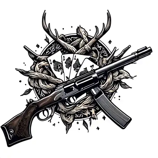 Gambling Hunting Rifle Intertwined