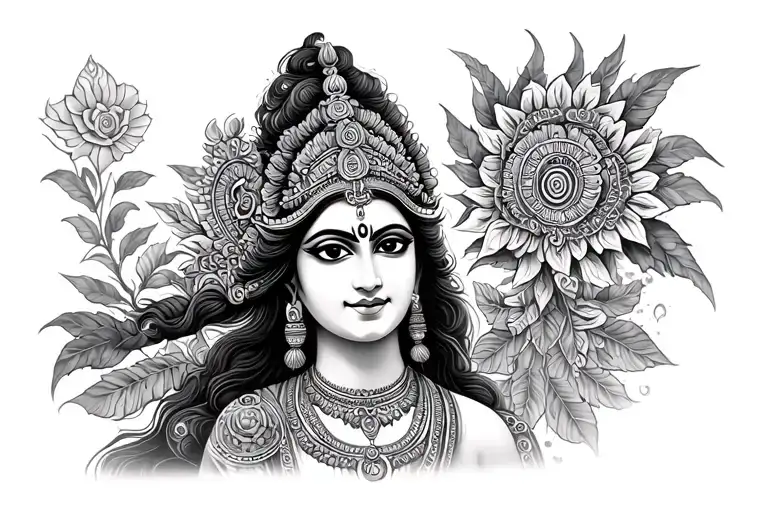 Durga Authentic Avatar Tripura