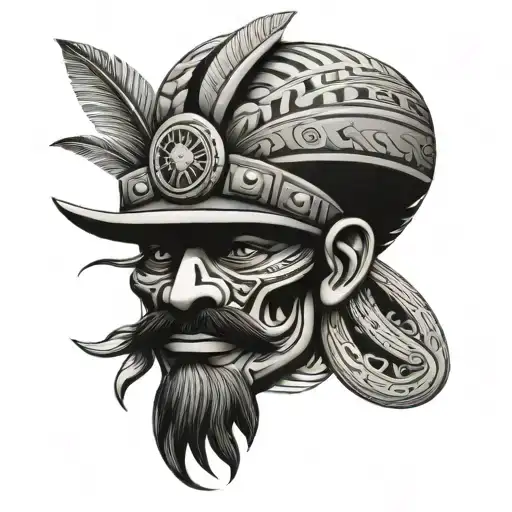 Aztec With Mustache