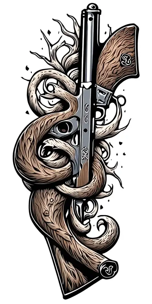 Gambling Hunting Rifle Intertwined