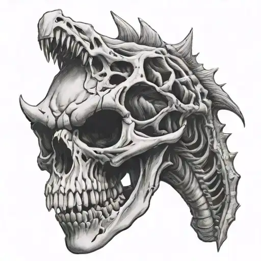 Allosaurs Skull