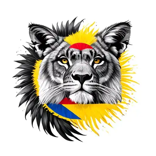 The Colombian Cotquiz With The Main Colors And Animals Of That Country