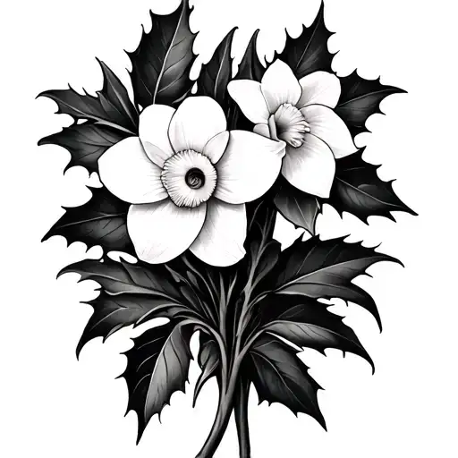 Holly And Narcissus