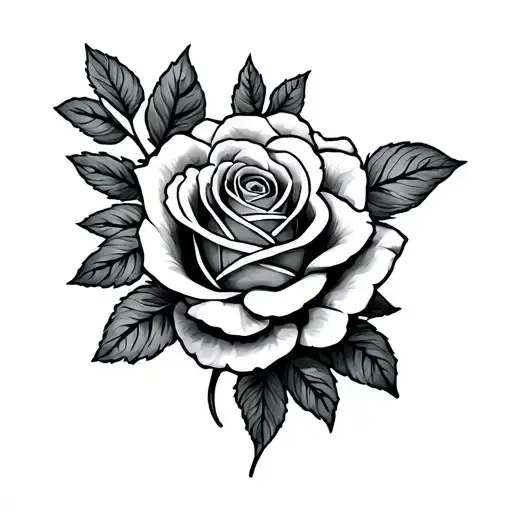 Memorial Grandma Tattoo With Roses