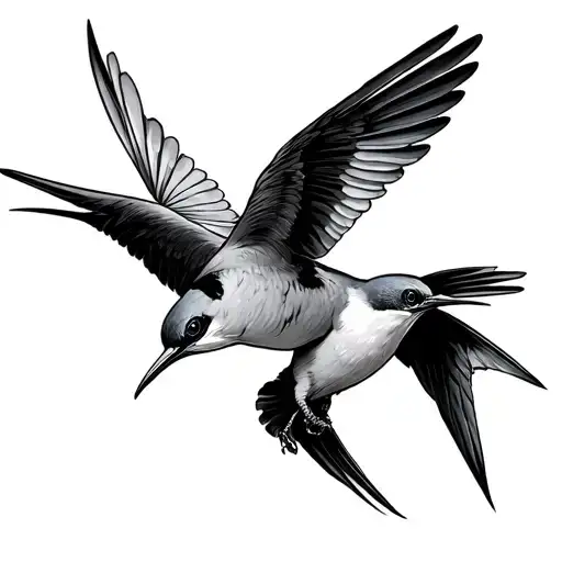 Shellback With Two Swallows